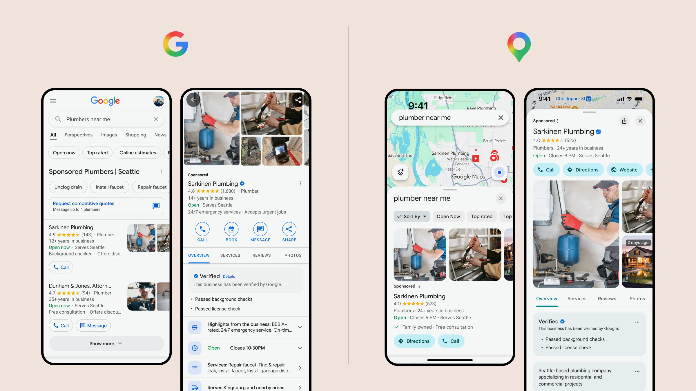 Google Local Services Ad Formats